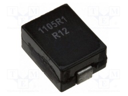 Inductor: wire; SMD; 120nH; Ioper: 46A; Isat: 50A; 11x8x4.9mm; 350uΩ