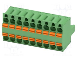 PCB connector, nominal cross section: 2.5 mm?, color: green,