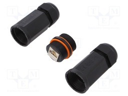 Socket; coupler; Cat: 6a; shielded; Layout: 8p8c; RJ45 socket x2