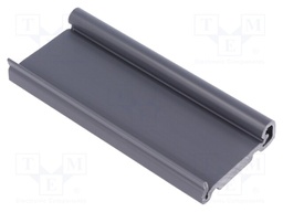 DIN rail mounting bracket; Mat: PVC; 100mm; Rail: TS35