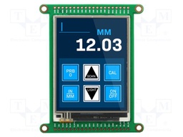 Display: TFT; 2.8"; 240x320; Illumin: LED; 69.03x85.2x7.87mm; RGB
