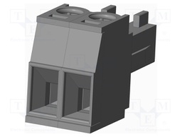 Connector: pluggable terminal block; plug; female; straight; grey