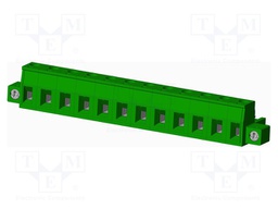 Connector: pluggable terminal block; plug; female; straight; 12A