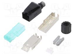 Plug; RJ45; PIN: 8; Cat: 6a; shielded; Layout: 8p8c; Øcable: 6.1÷6.9mm