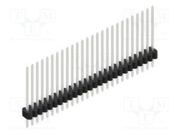 Connector: pin strips; pin header; male; PIN: 26; 1.27mm; THT; 1x26