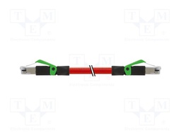 Patch cord; RJ45 plug,both sides; 5; stranded; Cu; PUR; red; 60m