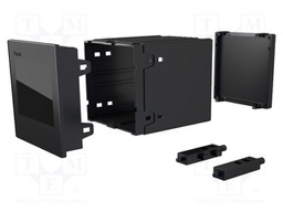 Enclosure: panel; X: 96mm; Y: 96mm; Z: 100mm; ABS + PC,PPO; black
