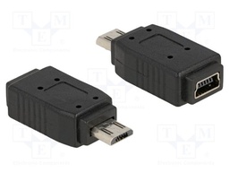 Adapter; USB 2.0; USB A micro plug,USB B mini socket