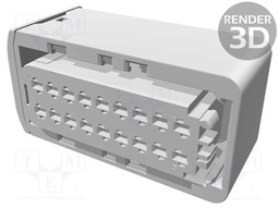 Connector: automotive; plug; female; PIN: 18; IP67; for cable; 60V
