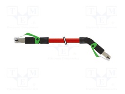 Patch cord; RJ45 plug,RJ45 down angled plug; 5; stranded; Cu; PUR