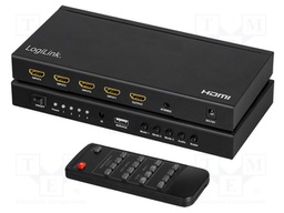 Switch; HDCP 1.4,HDMI 1.4; Colour: black; Input: HDMI socket x4