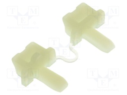 Cable tie holder; polyamide; natural; Tie width: 5.5mm; Ht: 7.8mm