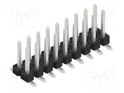 Connector: pin strips; pin header; male; PIN: 18; 2.54mm; SMT; 2x9