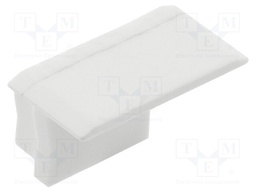 Cap for LED profiles; white; 10pcs.