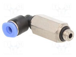 Push-in fitting; angled; M6; -0.95÷10bar; 4mm