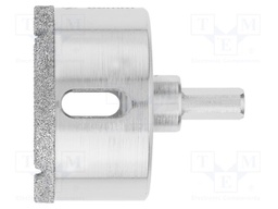 Hole saw; 60mm; Drill Bit: diamond; Holder: hexagonal
