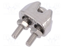 Rope clamp wire; acid resistant steel A4; for rope; Ørope: 2mm