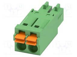 PCB connector, nominal cross section: 1.5 mm2, color: green,