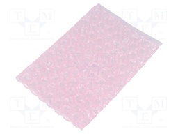 Protection bag; ESD; L: 250mm; W: 200mm; Closing: for welding; pink