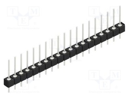 Connector: pin strips; pin header; male; PIN: 19; 2.54mm; THT; 1x19