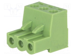 Pluggable terminal block; 5mm; ways: 3; straight; plug; female
