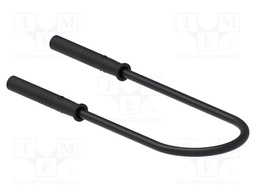 Test lead; 60VDC; 30VAC; 10A; banana socket 2mm,both sides; black