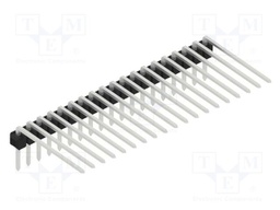 Connector: pin strips; pin header; male; PIN: 19; 2.54mm; THT; 1x19