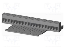 Connector: pluggable terminal block; plug; female; straight; grey