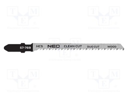 Hacksaw blade-set; wood,jigsaw; 100mm; 2pcs.