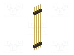 Connector: pin strips; pin header; male; PIN: 4; 2.54mm; THT; 1x4