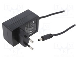 Power supply: switched-mode; constant voltage; 5VDC; 4A; 20W; plug