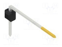 Connector: pin strips; pin header; male; PIN: 1; 2.54mm; THT; 1x1