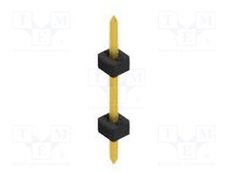 Connector: pin strips; pin header; male; PIN: 1; 2mm; THT; 1x1; 100V