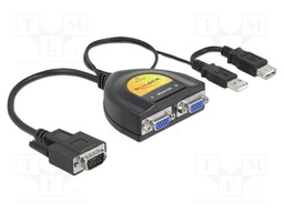 Splitter; QXGA,SVGA,VGA,WXGA,XGA; black; plastic; black