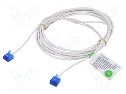 Patch cord; RJ45 plug,both sides; U/UTP; 6a; Cu; white; 5m