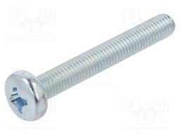 Screw; M8x60; Head: cheese head; Phillips; PH4; steel; zinc