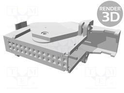 Plug housing; MQS; angled; PIN: 26; blue; Polarisation: B-F