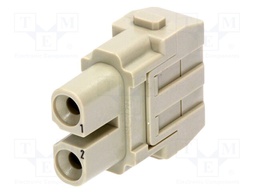 Connector: rectangular; module; female; Han Modular 40A; PIN: 2
