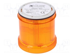 Signaller: lighting; bulb BA15D; orange; Usup: 12÷250VDC; IP66