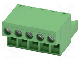 PCB connector, nominal cross section: 2.5 mm?, color: green,