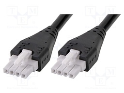 Cable; Mini-Fit Jr; female; PIN: 4; Len: 3m; 6A; Insulation: PVC