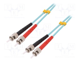 Connector: fiber optic; patchcord; multi mode duplex (MM); male