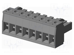 Connector: pluggable terminal block; plug; female; straight; grey