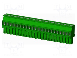 Connector: pluggable terminal block; plug; female; angled 90°