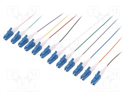 Connector: fiber optic; patchcord; both sides,LC; snap fastener