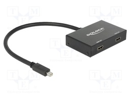 Splitter; DisplayPort 1.2a,HDMI 1.4; 3D,HDCP 1.3,UHD 2160p
