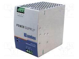 Power supply: switched-mode; for DIN rail; 480W; 48VDC; 10A; 3kV