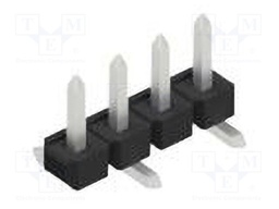 Connector: pin strips; pin header; male; PIN: 4; 2.54mm; SMT; 1x4