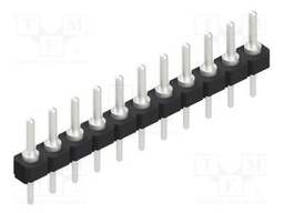 Connector: pin strips; pin header; male; PIN: 11; 2.54mm; THT; 1x11