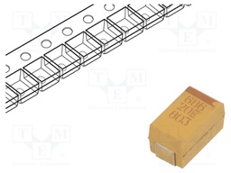 Capacitor: tantalum; low ESR; 68uF; 20VDC; Case: X; 2917; ESR: 150mΩ